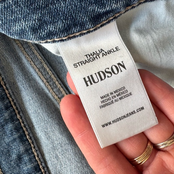 Hudson jeans Thalia straight leg button fly distressed 30 - Picture 4 of 9